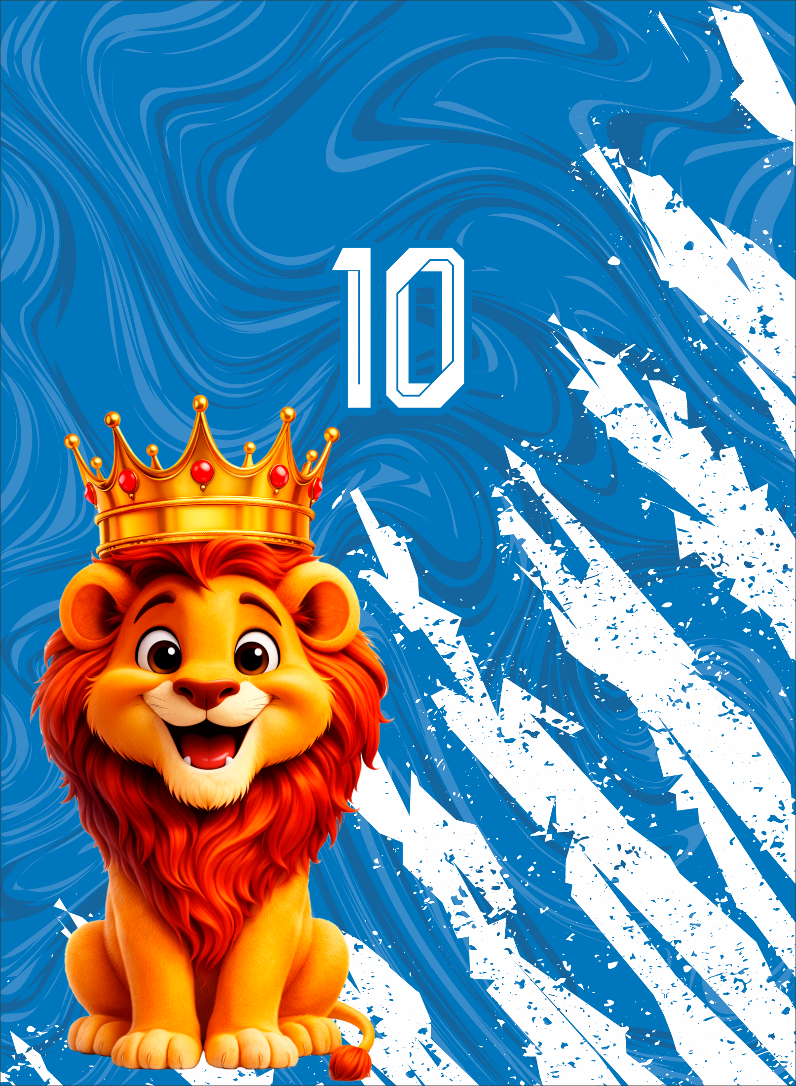 GRUNGE AZUL LEONES