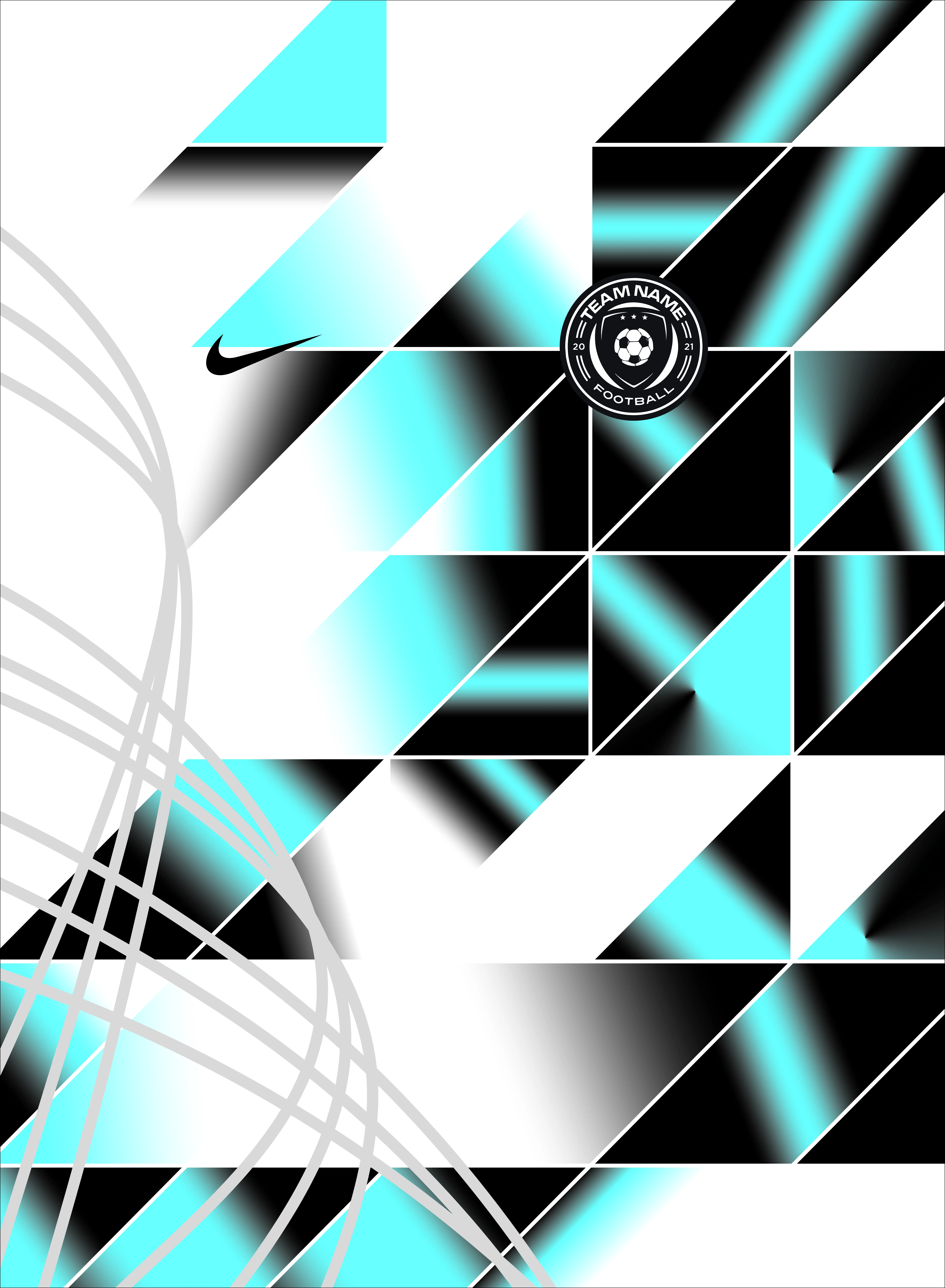 Design Degrade Celeste Negro 3