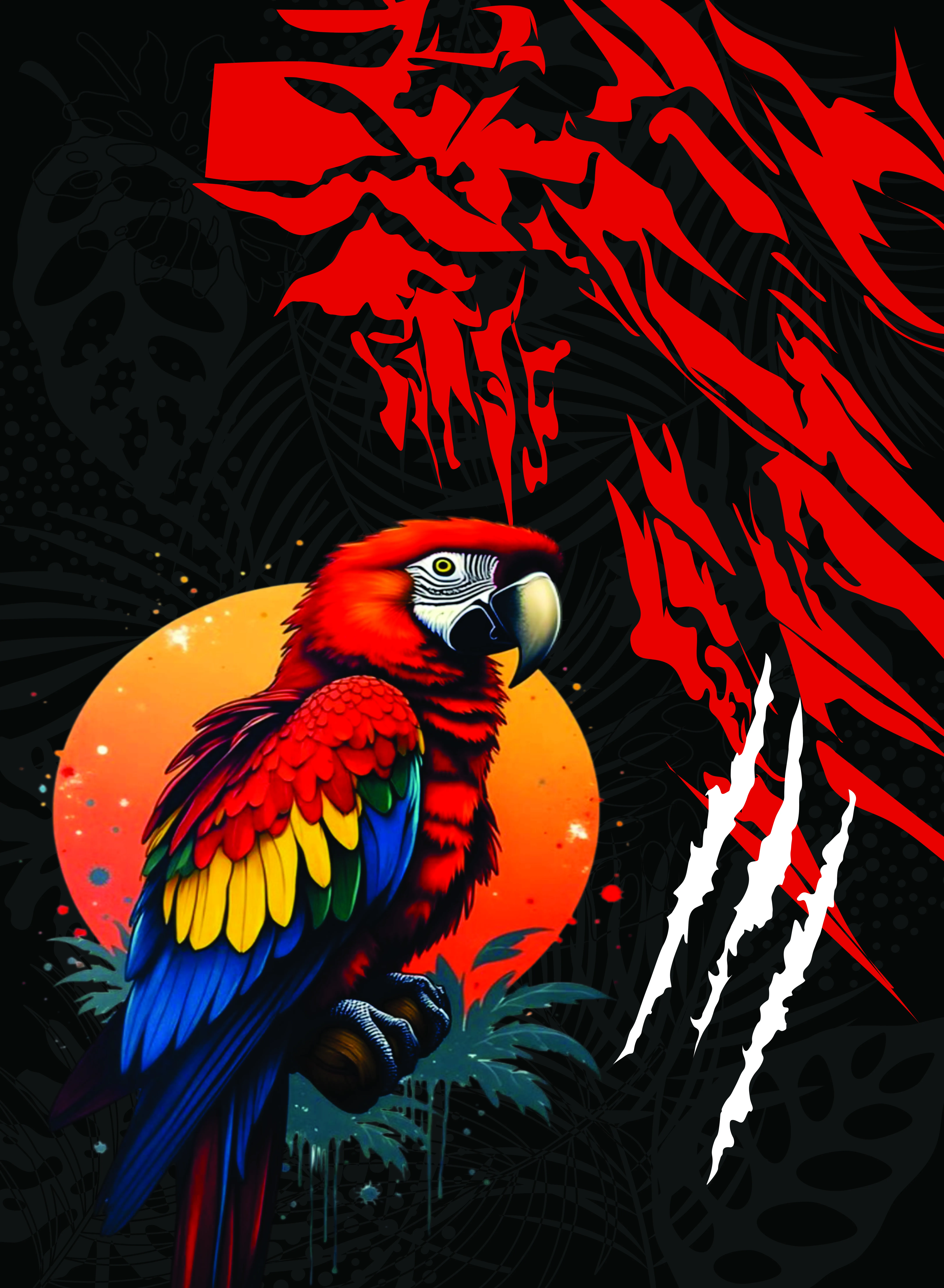 Loro Guacamayo Rojo(1)